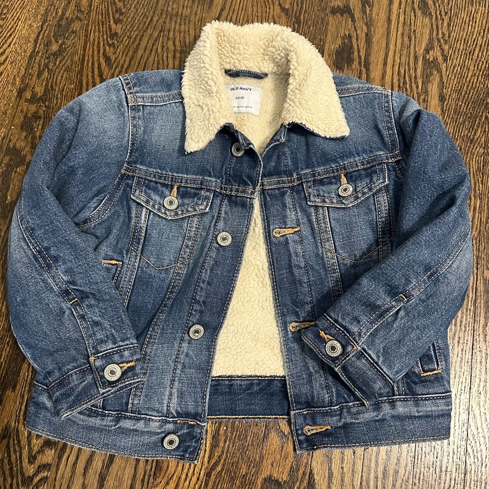 Kids Jean jacket shearling inside